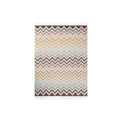 WATAMU pledd, beige multicolor