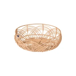 Wavy Rattan kurv 38 cm, natural